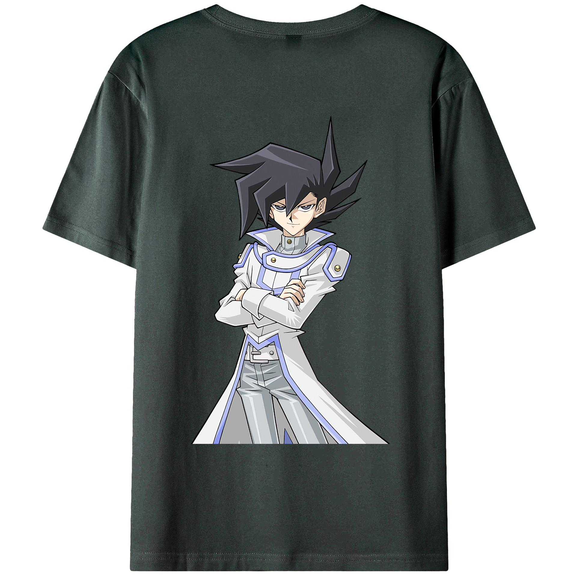 （画像用） 遊☆戯☆王 Yu-Gi-Oh! 綿100％ メンズ半袖Tシャツ（バックプリント） 通気性